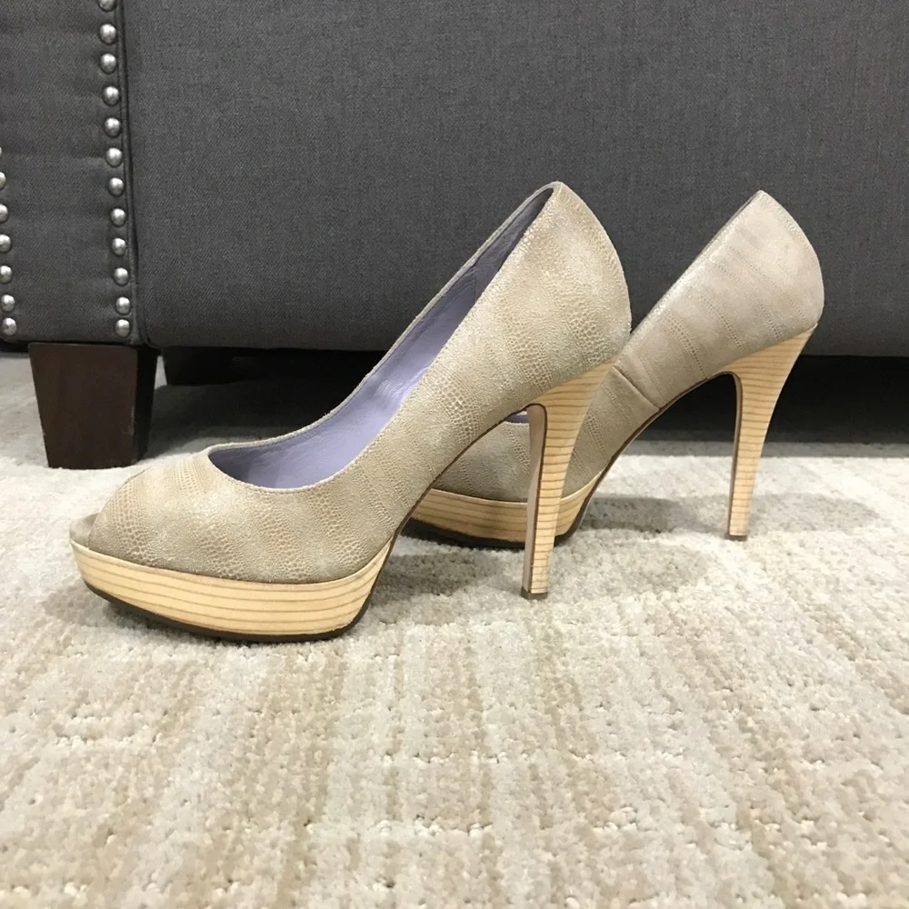 Cole Haan Mariela Platform Pumps Light Cove Size 8